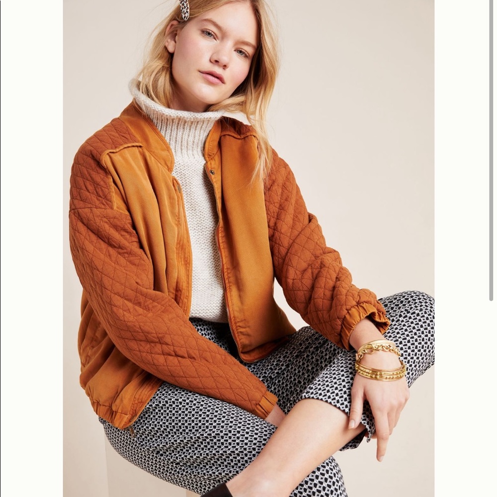 Marigold Quilted Bomber